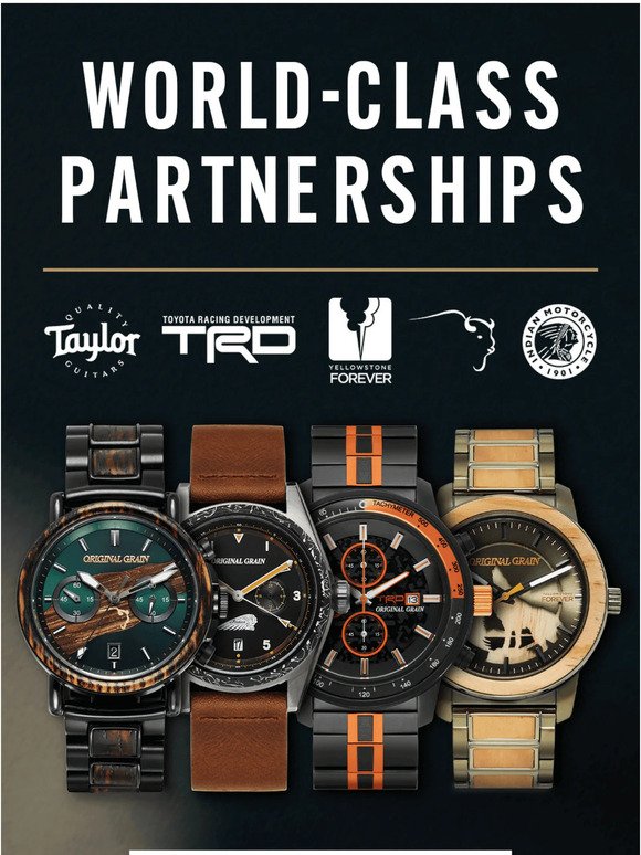 Small, Veteran-Owned Watch Co has WORLD CLASS PARTNERS