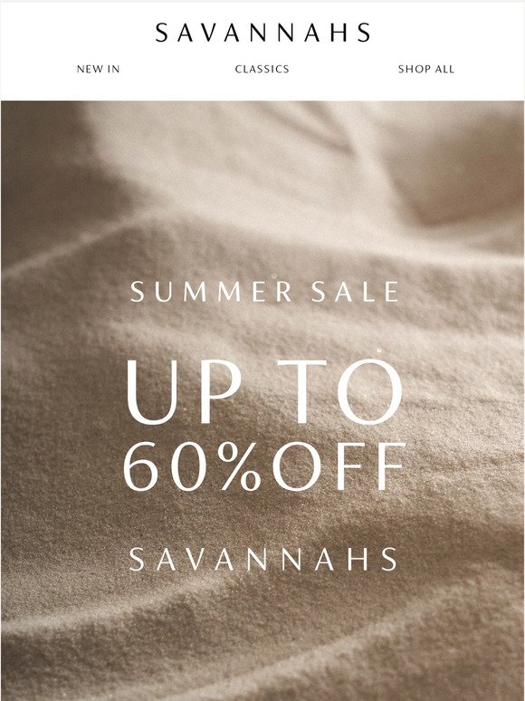 ☀️ Summer Sale – Up to 60% off