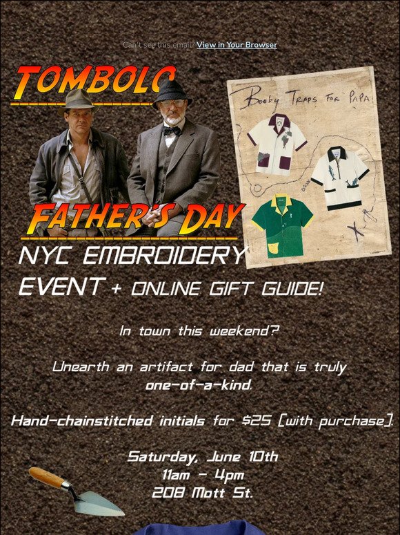 Join Us: Embroidery Event for Father's Day in Store