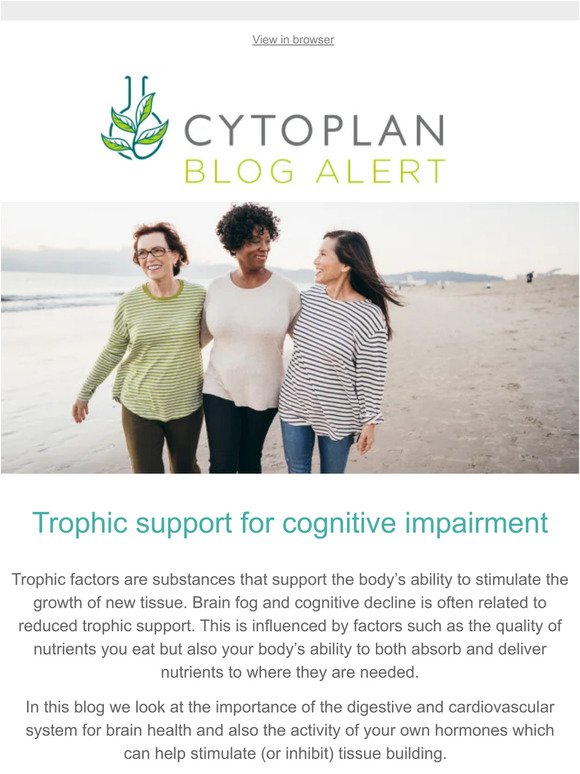 Trophic support for cognitive impairment