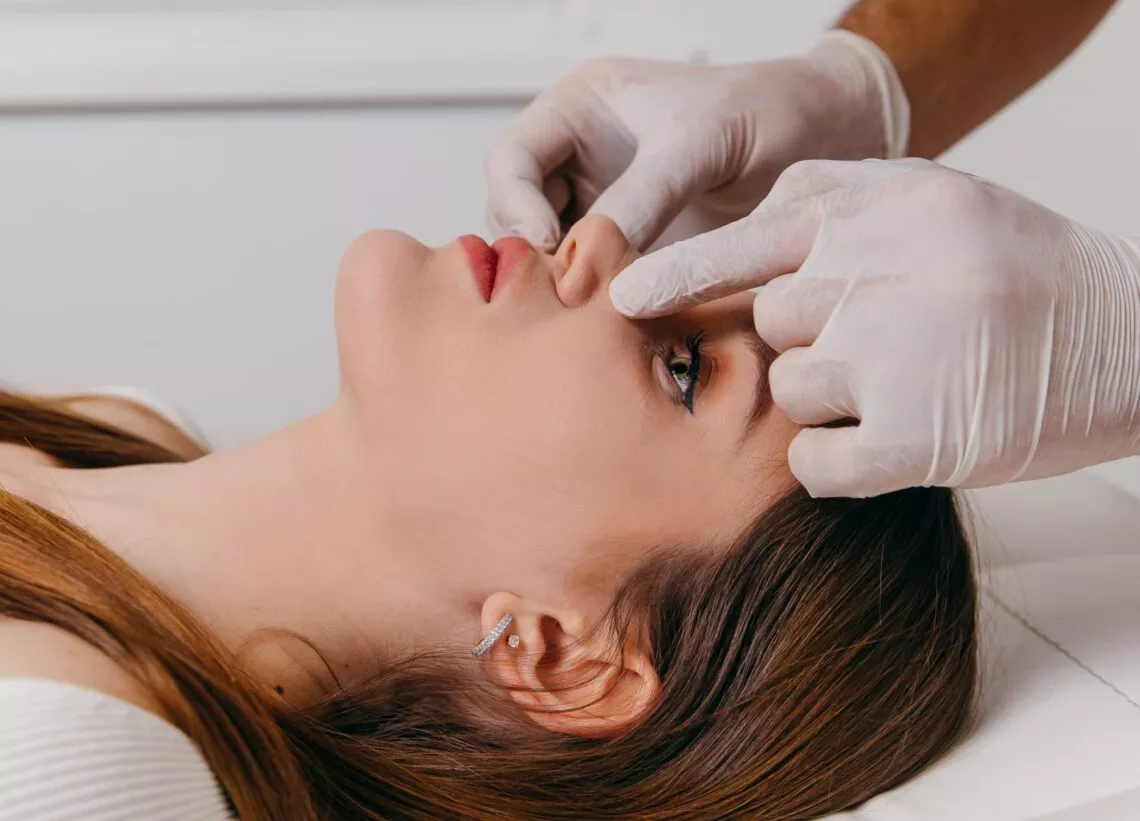 woman patient laying down