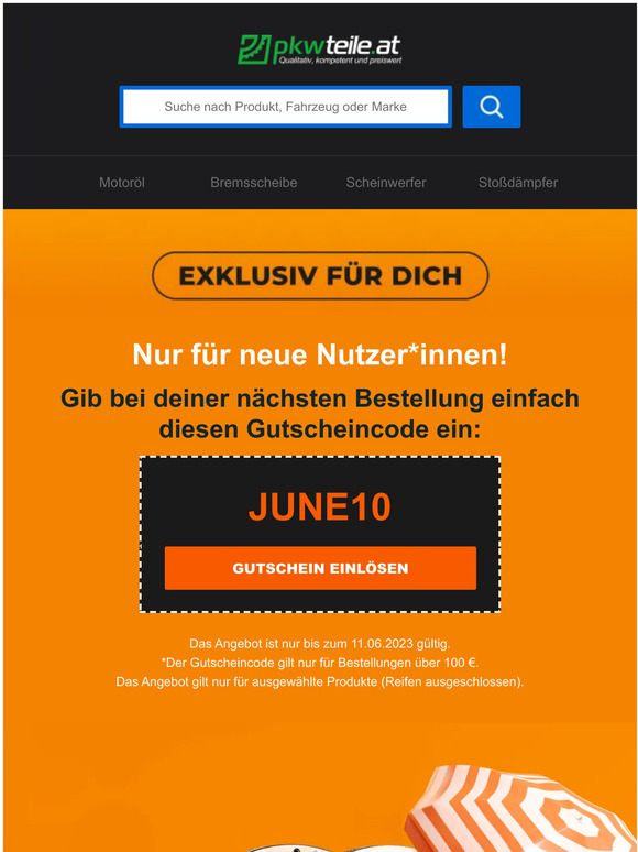 🎁【10 €】-Gutschein für die erste Bestellung