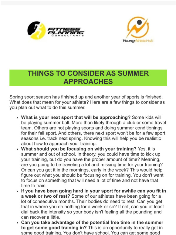 Things To Consider As Summer Approaches