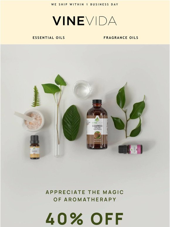 VINEVIDA: 10% OFF of October's Essential Oil of the Month!