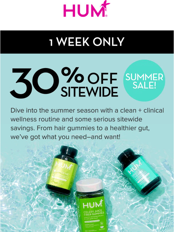30% OFF SITEWIDE SUMMER SALE IS ON ☀️