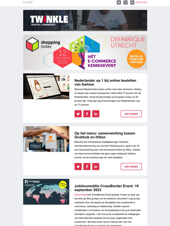 Nederlander op 1 bij online bestellen van fashion