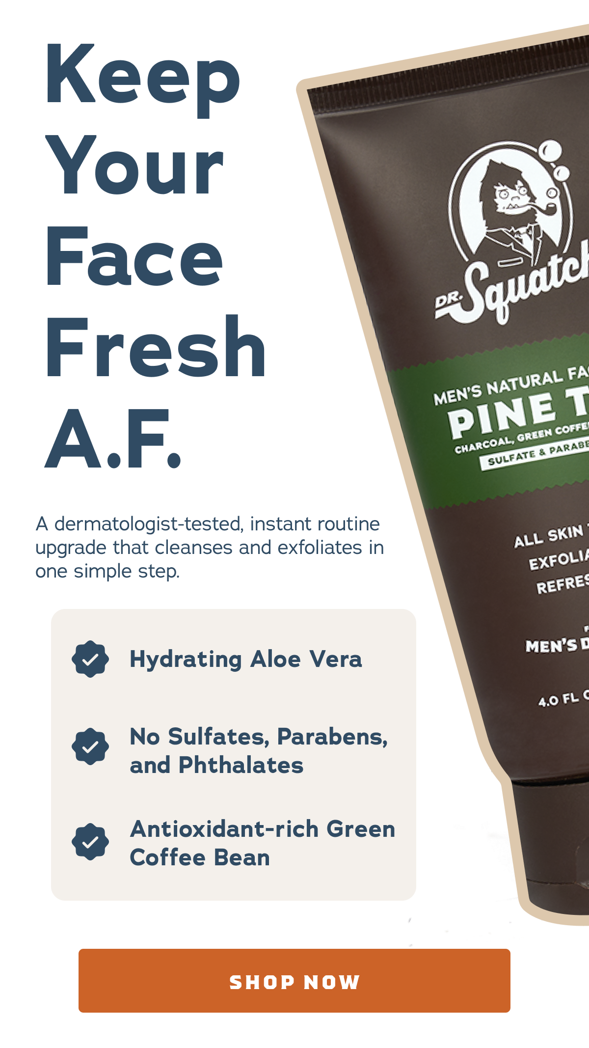 🚨NEW DROP🚨⁠ Introducing, our new Dr. Squatch Face Wash