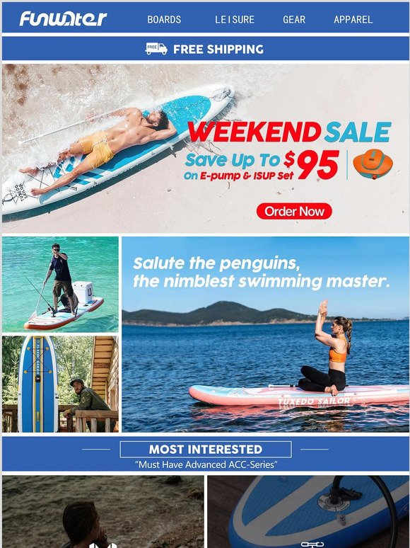 Weekend Sale!⚡️Save Up To $95 on E-pump& ISUP Set
