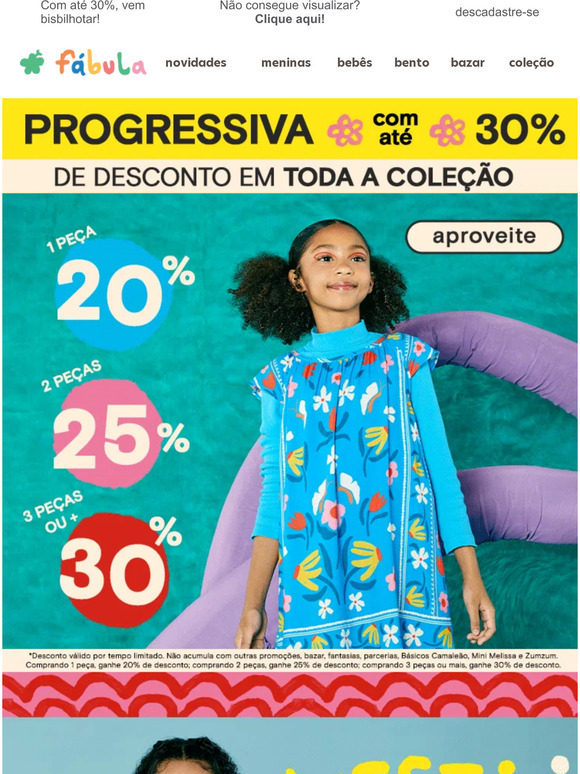 Tem promo progressiva na lojinha 👀