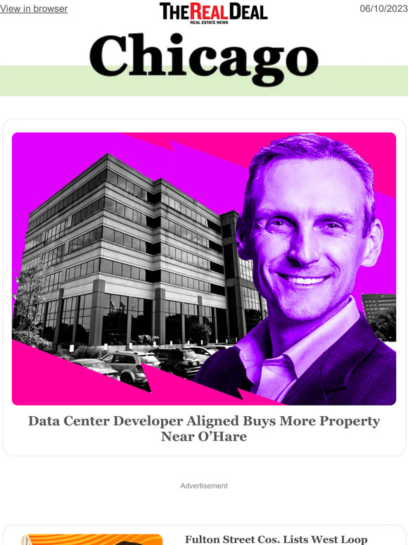 therealdeal Bridge Industrial flips properties near O’Hare; Fulton Street Cos. lists West Loop