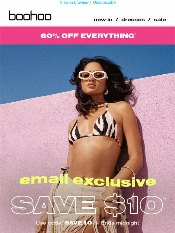 boohoous Email Exclusive 10 Off Your Next Order ️ Milled