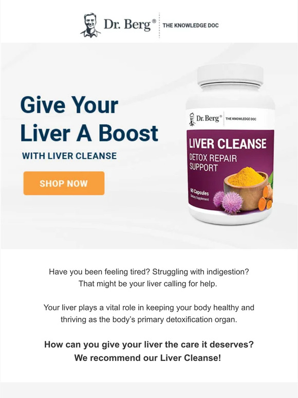 Dr Berg Elevate Your Liver Health With Liver Cleanse Milled