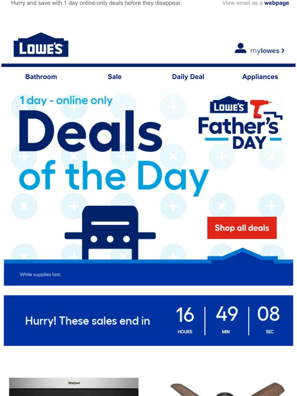 Lowes Email Newsletters Shop Sales, Discounts, and Coupon Codes
