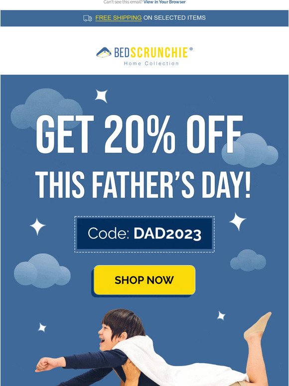 Early Father’s Day Sale: Get 20% OFF!
