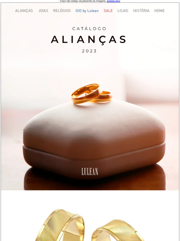 Novidade! Conheça nosso novo catálogo de Alianças! ﻿💍