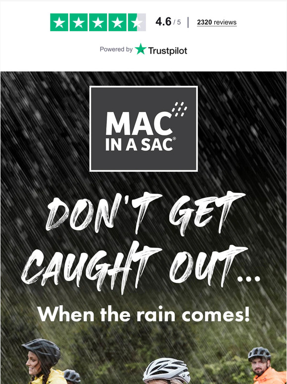 When it comes... don't get caught out! 🌧️