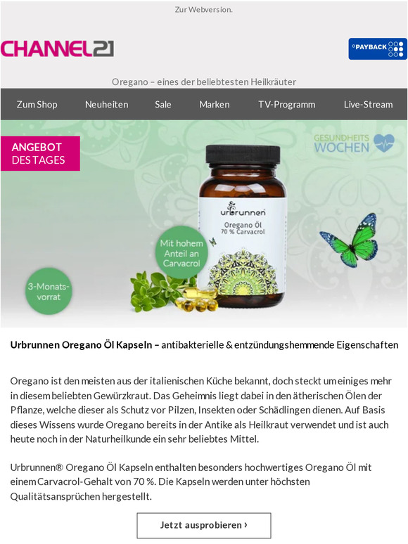 channel21 Entdecken Sie die Oregano Öl