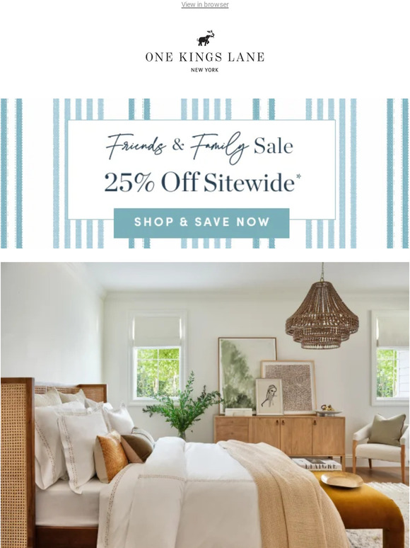 One Kings Lane Email Newsletters Shop Sales, Discounts, and Coupon Codes
