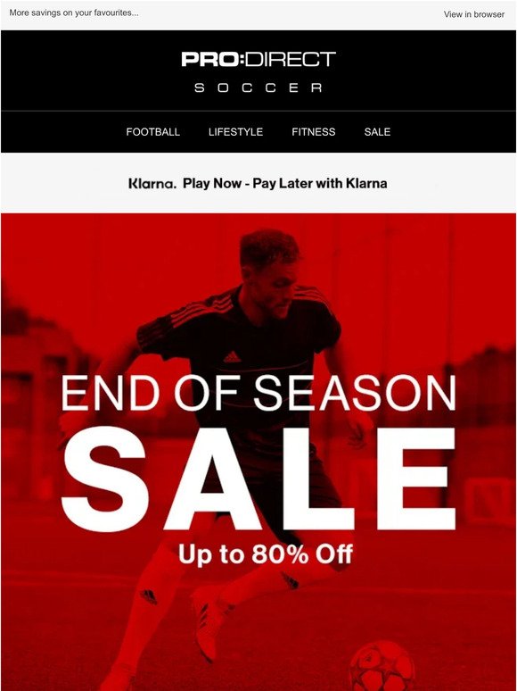 End of Season Sale | Up to 80% Off!