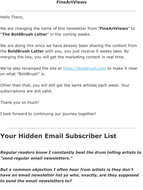 Your Hidden Email Subscriber List (Clint Watson)