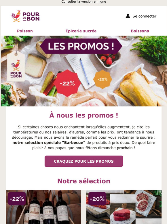 Nos promotions du moment !