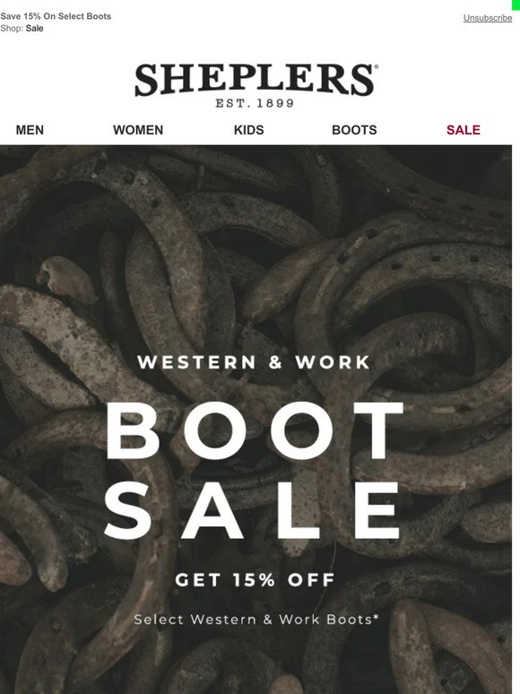 Western & Work Boot Sale