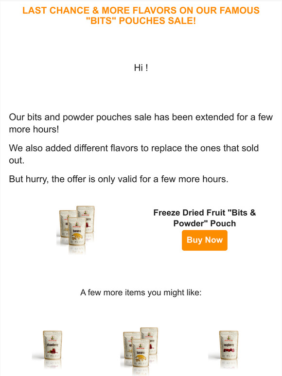 [LAST CHANCE] Now even more flavors!