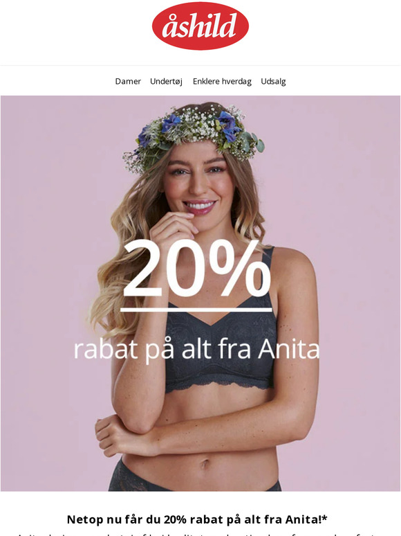 🌸20% rabat på alt fra varemærket Anita🌸