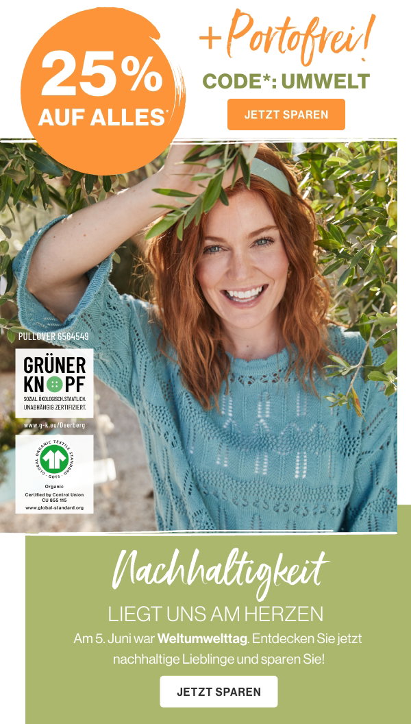 Am 5. Juni war Weltumwelttag - jetzt 25% auf nachhaltige Lieblinge sparen!