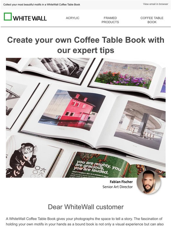 WhiteWall Coffee Table Book from TIPA Award Winner 2023