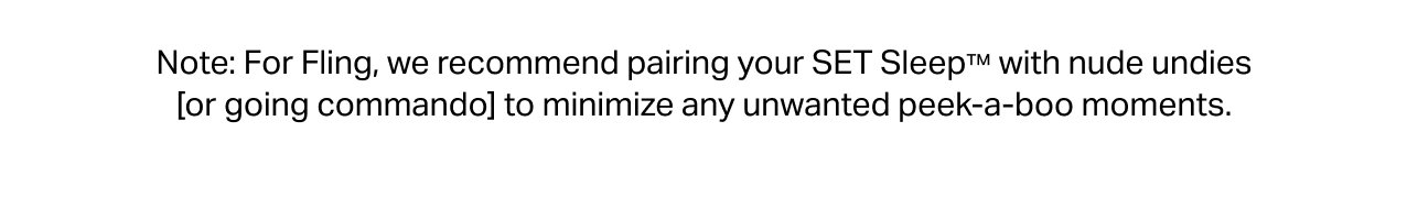A NOTE FOR FLING: IT RUNS SHEER