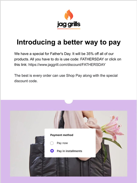 JAG Grills Now you can buy now and pay later with Shop Pay! Milled