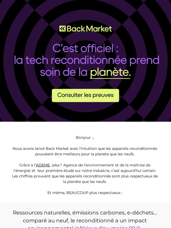 Le reconditionné et la 🌎, ça donne quoi ?