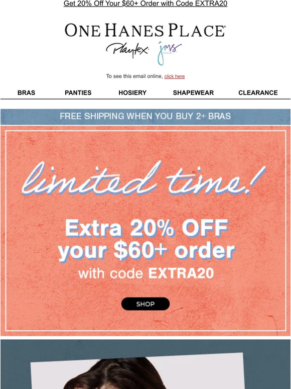 Get Playtex Secrets Comfort for $19.99