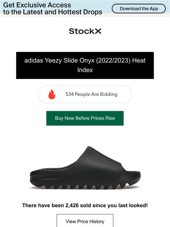 adidas Yeezy Slide Onyx (2022/2023) Heat Index!