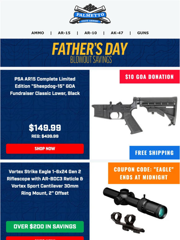 Palmetto State Armory Ends At Midnight! Vortex Strike Eagle 16