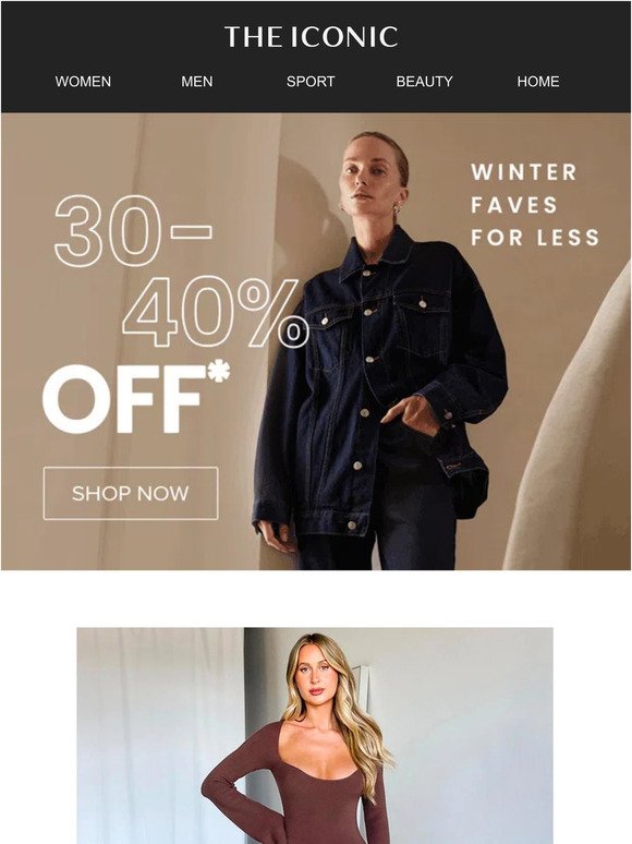 30-40% OFF winter must-haves!? Stock 👏 up 👏 now 👏