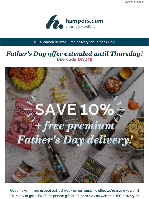 Offer extended 💥 10% off and free delivery