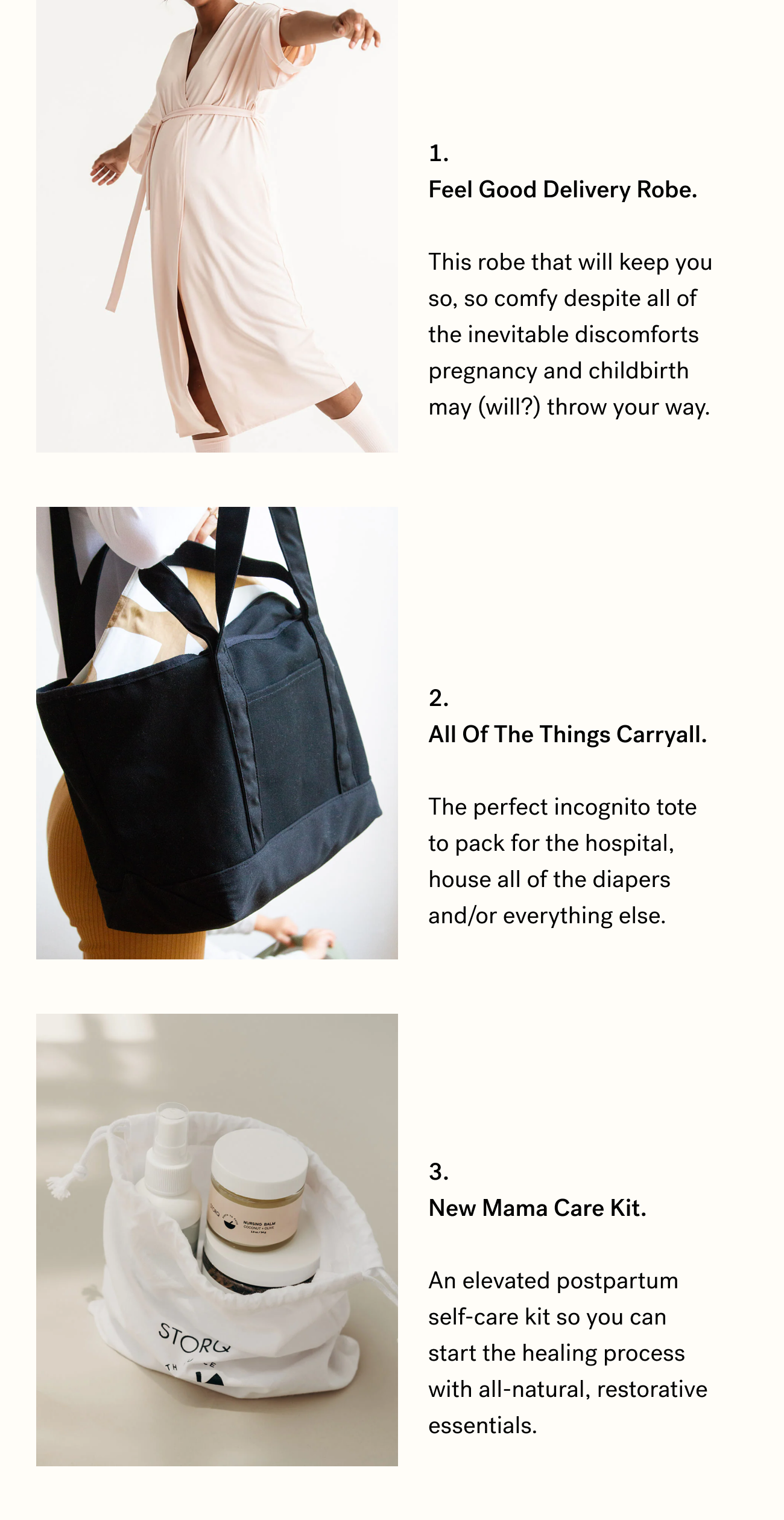 Storq: What to pack in your hospital bag 👜 | Milled