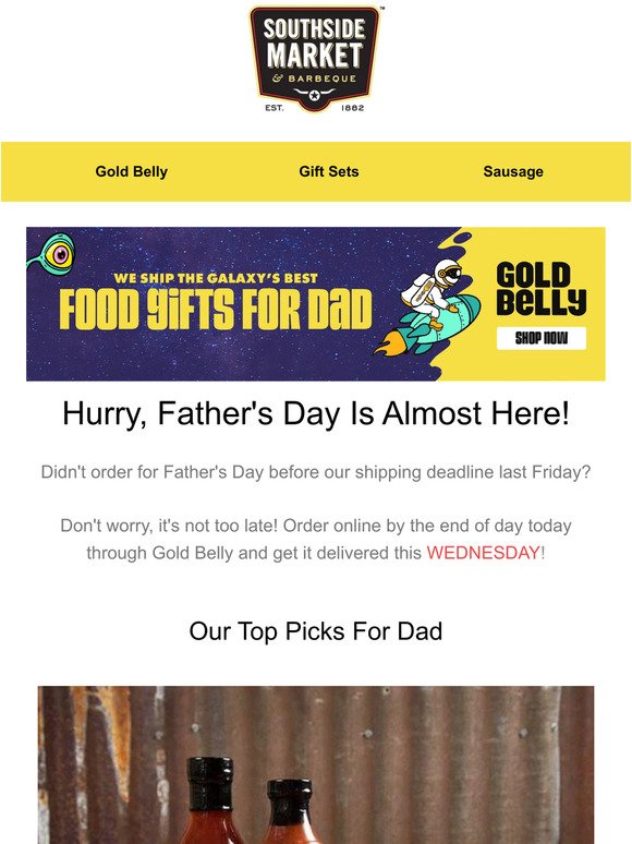 Get It Delivered This Wednesday For Father's Day!