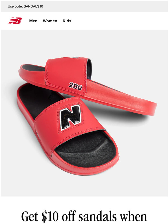 Spend $50 or more and get $10 off sandals