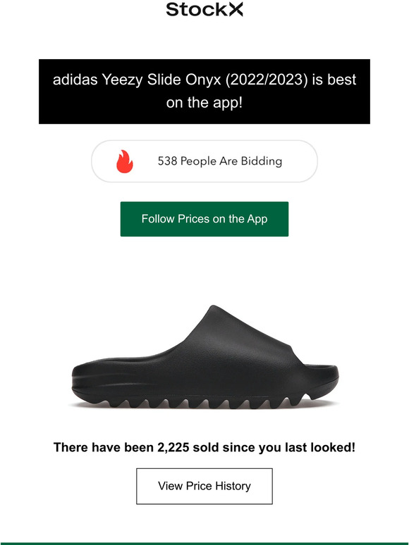 Here's the best way to follow the adidas Yeezy Slide Onyx (2022/2023).