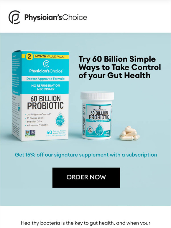 Physician S Choice Improve Your Digestive Health With Just One Capsule A Day Milled