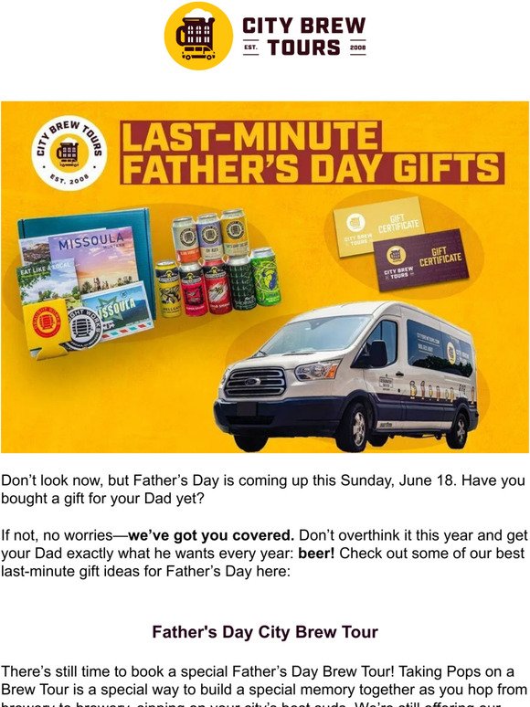 ⏰ Last Call for Father's Day Gifts