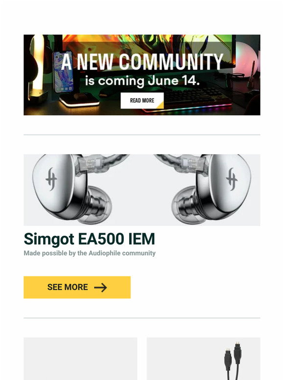 Drop: Simgot EA500 IEM, Standard Keys TWS Split Barebones Mechanical ...
