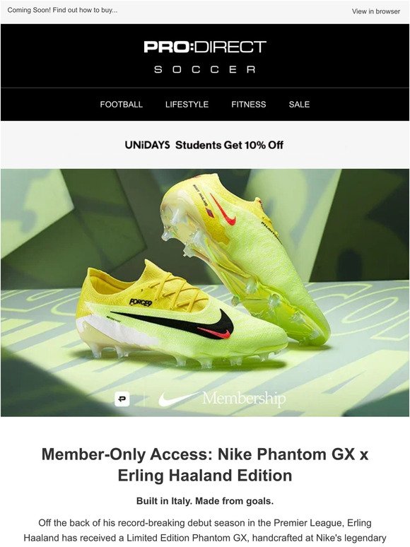 Nike Phantom GX x Erling Haaland Edition