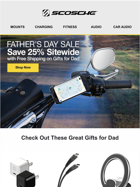Father's Day is Just Around the Corner. Save 25% Sitewide on Gifts for Dad!