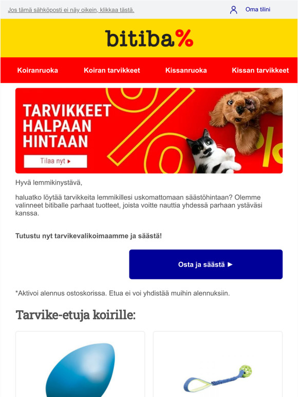 Etsimäsi tarvikkeet löytyvät täältä ☞