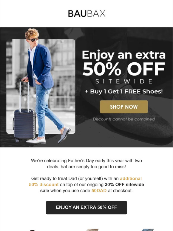 👀 VIPs Only: Extra 50% OFF + Buy 1, Get 1 FREE Shoes!