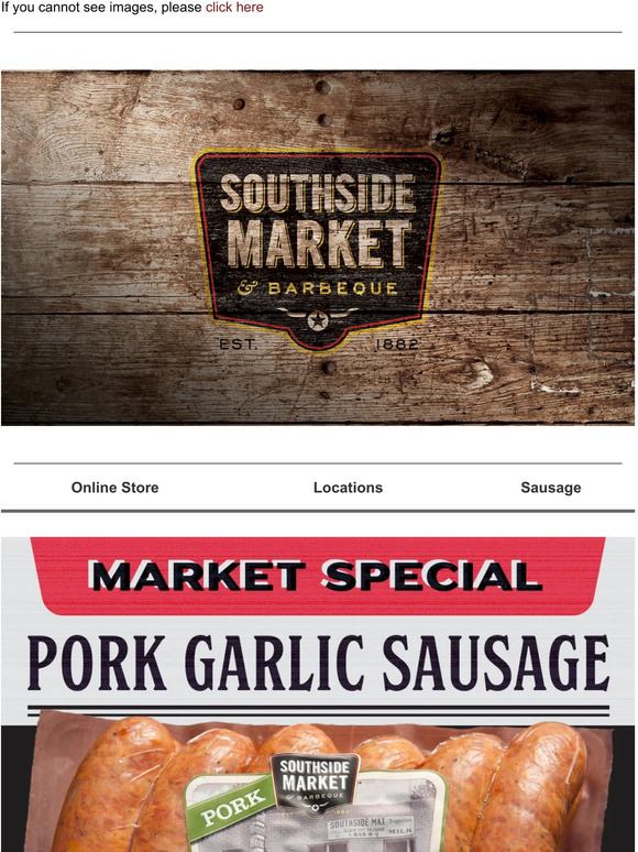 *MARKET SPECIAL* - Pork Garlic Sausage